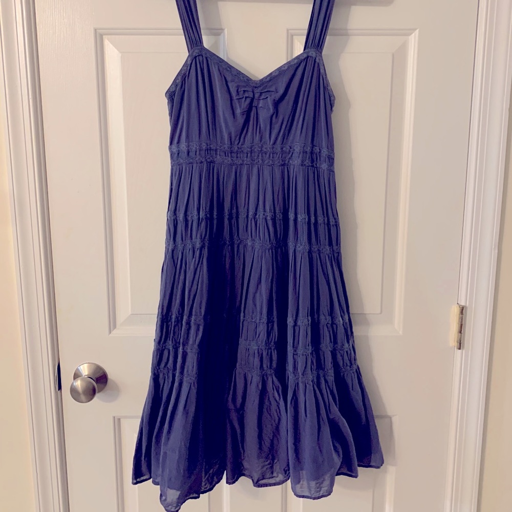 Anthropologie brand Maeve blue dress